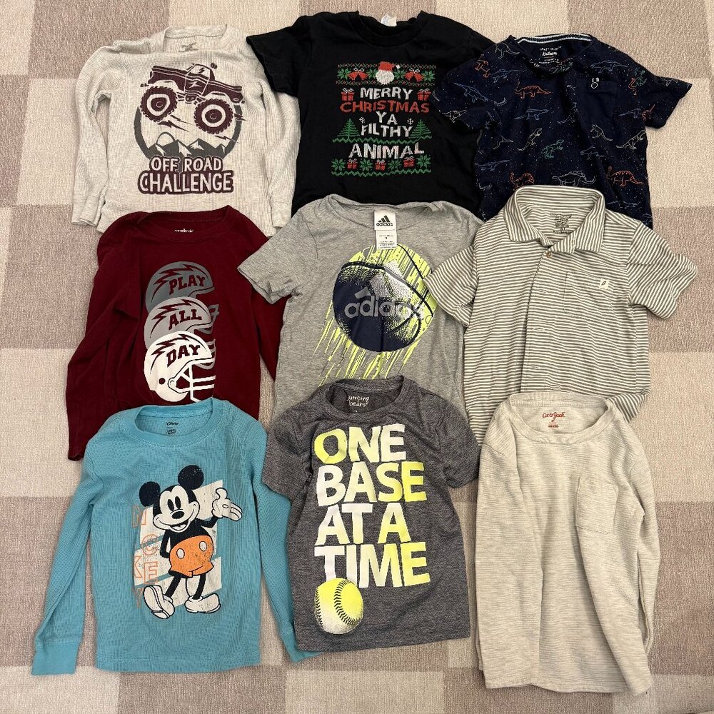 9 Boys T-Shirts size 5T